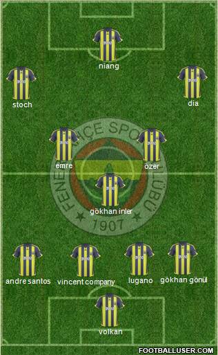 Fenerbahçe SK Formation 2010