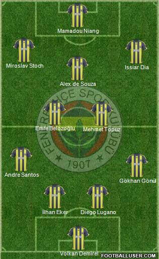 Fenerbahçe SK Formation 2010