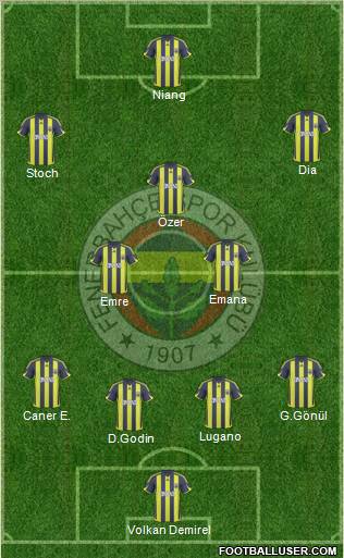 Fenerbahçe SK Formation 2010