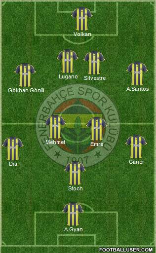 Fenerbahçe SK Formation 2010