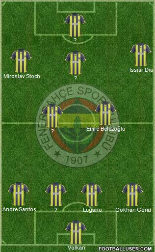 Fenerbahçe SK Formation 2010