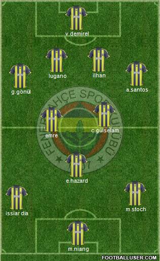 Fenerbahçe SK Formation 2010