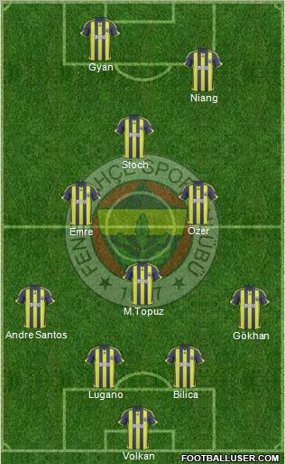 Fenerbahçe SK Formation 2010