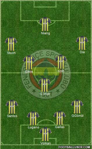 Fenerbahçe SK Formation 2010