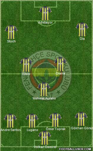 Fenerbahçe SK Formation 2010