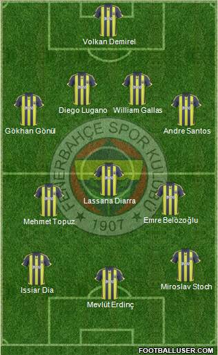 Fenerbahçe SK Formation 2010