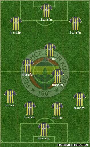 Fenerbahçe SK Formation 2010