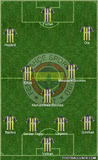 Fenerbahçe SK Formation 2010