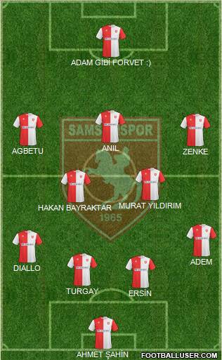 Samsunspor football formation