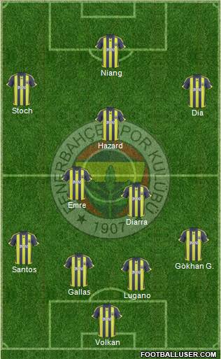 Fenerbahçe SK Formation 2010