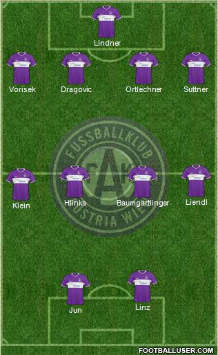 FK Austria Wien Formation 2010