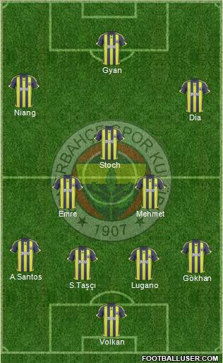 Fenerbahçe SK Formation 2010