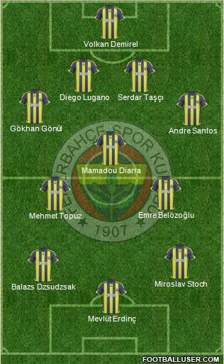 Fenerbahçe SK Formation 2010