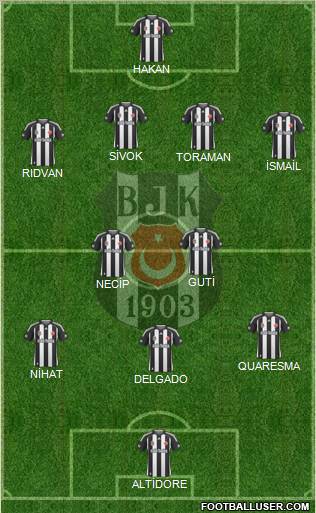 Besiktas JK Formation 2010
