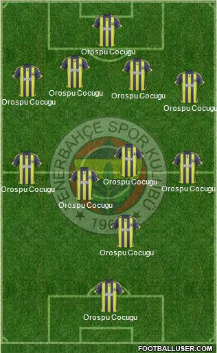 Fenerbahçe SK Formation 2010