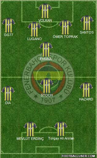 Fenerbahçe SK Formation 2010