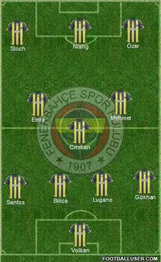 Fenerbahçe SK Formation 2010
