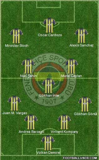 Fenerbahçe SK Formation 2010
