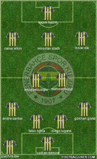 Fenerbahçe SK Formation 2010