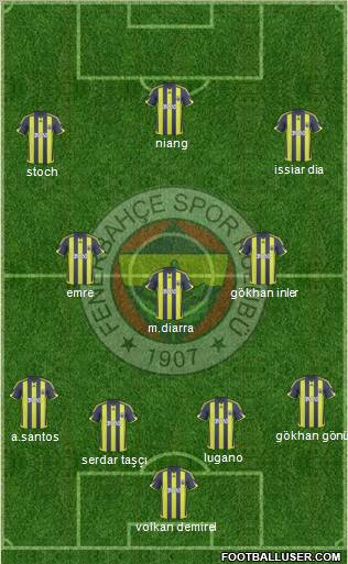 Fenerbahçe SK Formation 2010