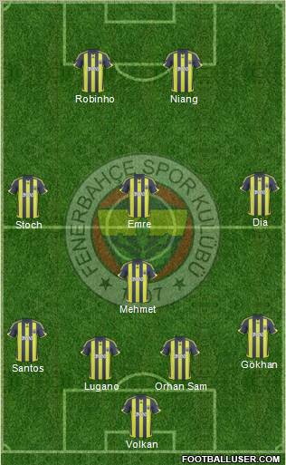 Fenerbahçe SK Formation 2010