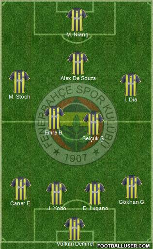 Fenerbahçe SK Formation 2010
