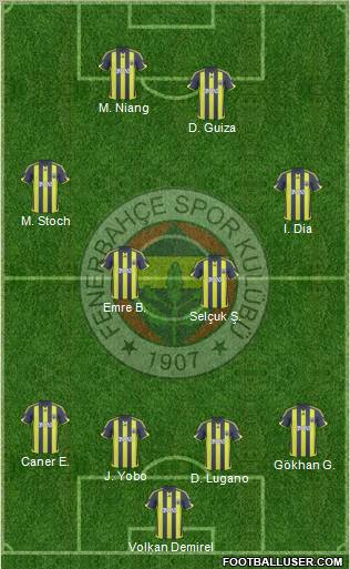 Fenerbahçe SK Formation 2010