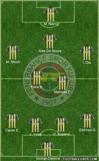 Fenerbahçe SK Formation 2010