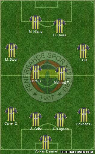 Fenerbahçe SK Formation 2010