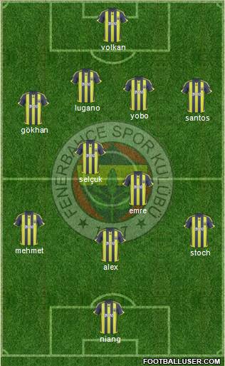 Fenerbahçe SK Formation 2010