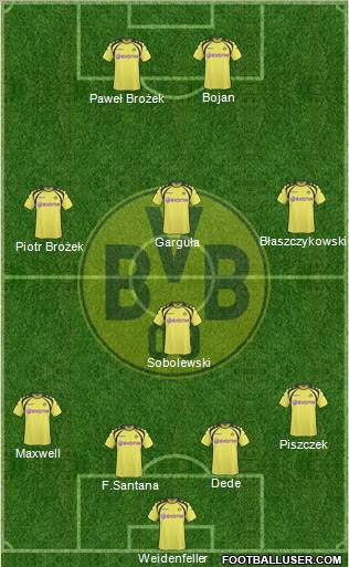 Borussia Dortmund football formation