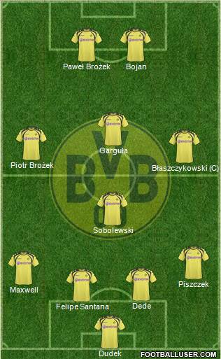 Borussia Dortmund football formation