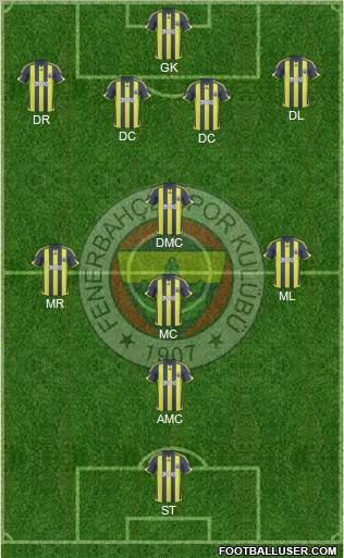 Fenerbahçe SK Formation 2010