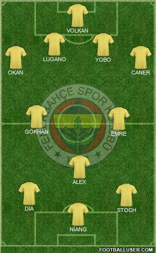 Fenerbahçe SK Formation 2010