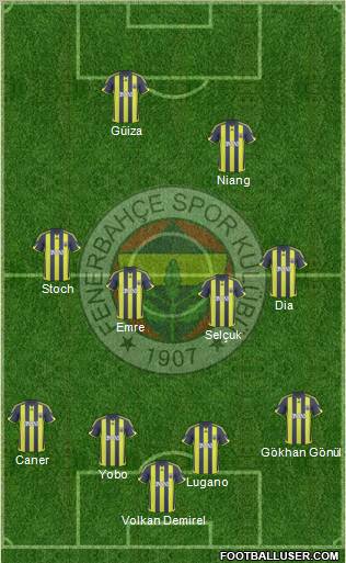 Fenerbahçe SK Formation 2010