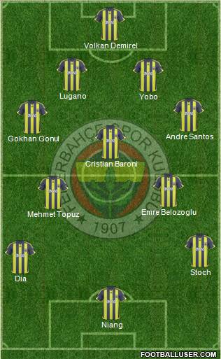 Fenerbahçe SK Formation 2010