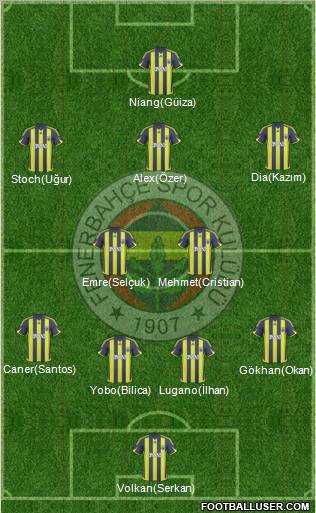Fenerbahçe SK Formation 2010