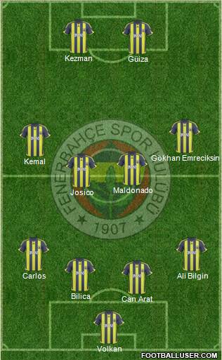 Fenerbahçe SK Formation 2010