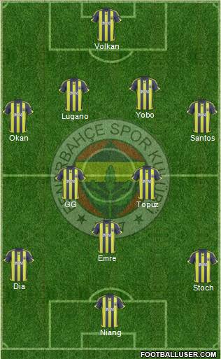 Fenerbahçe SK Formation 2010