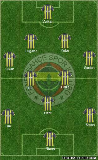 Fenerbahçe SK Formation 2010