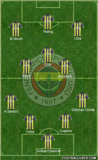 Fenerbahçe SK Formation 2010
