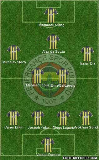 Fenerbahçe SK Formation 2010
