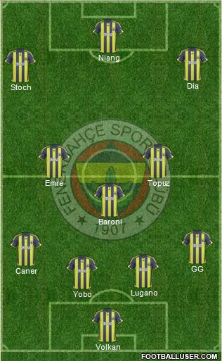 Fenerbahçe SK Formation 2010