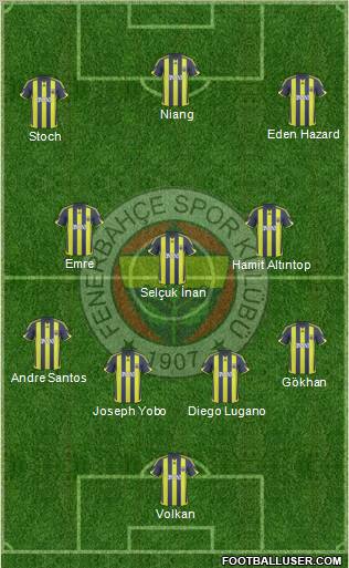 Fenerbahçe SK Formation 2010