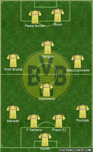 Borussia Dortmund football formation