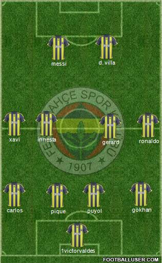 Fenerbahçe SK Formation 2010