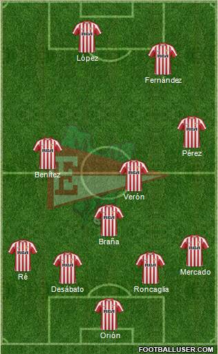 Estudiantes de La Plata football formation