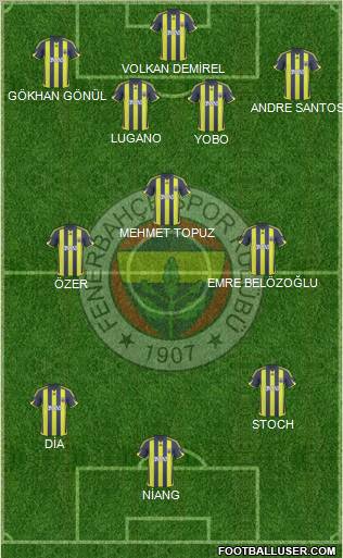 Fenerbahçe SK Formation 2010