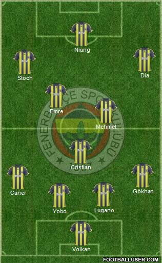 Fenerbahçe SK Formation 2010