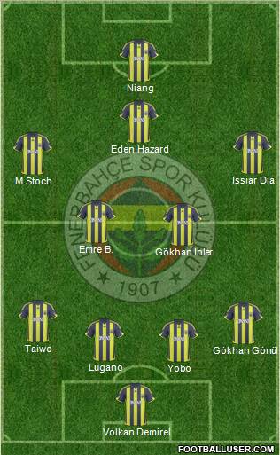 Fenerbahçe SK Formation 2010